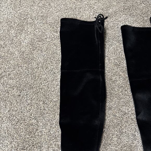 Stuart Weitzman Highland Nero Stretch Velvet Over-the-Knee Boot sz 8 New Imperf - Picture 4 of 16